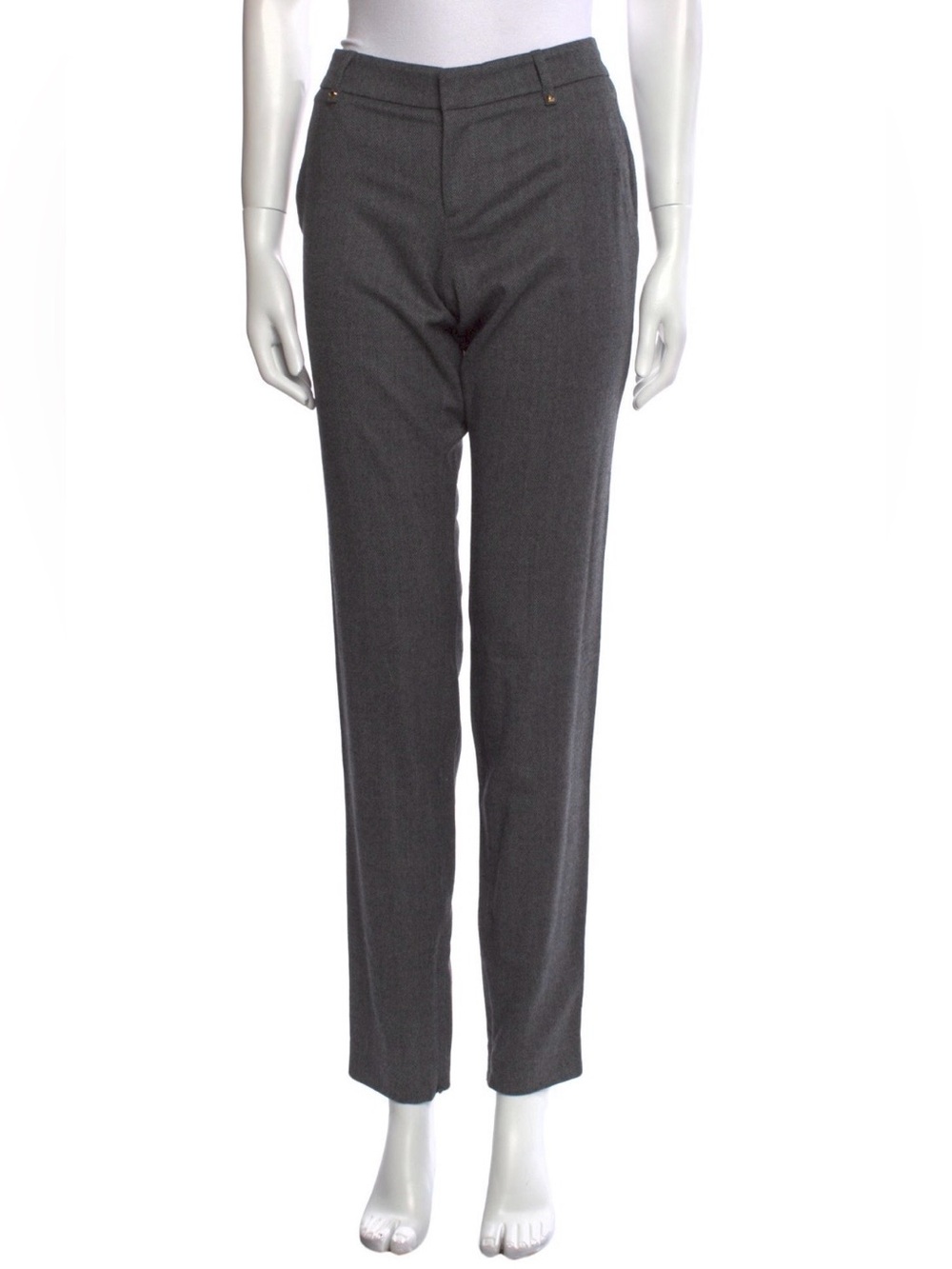 GUCCI Charcoal Gray Wool Pants